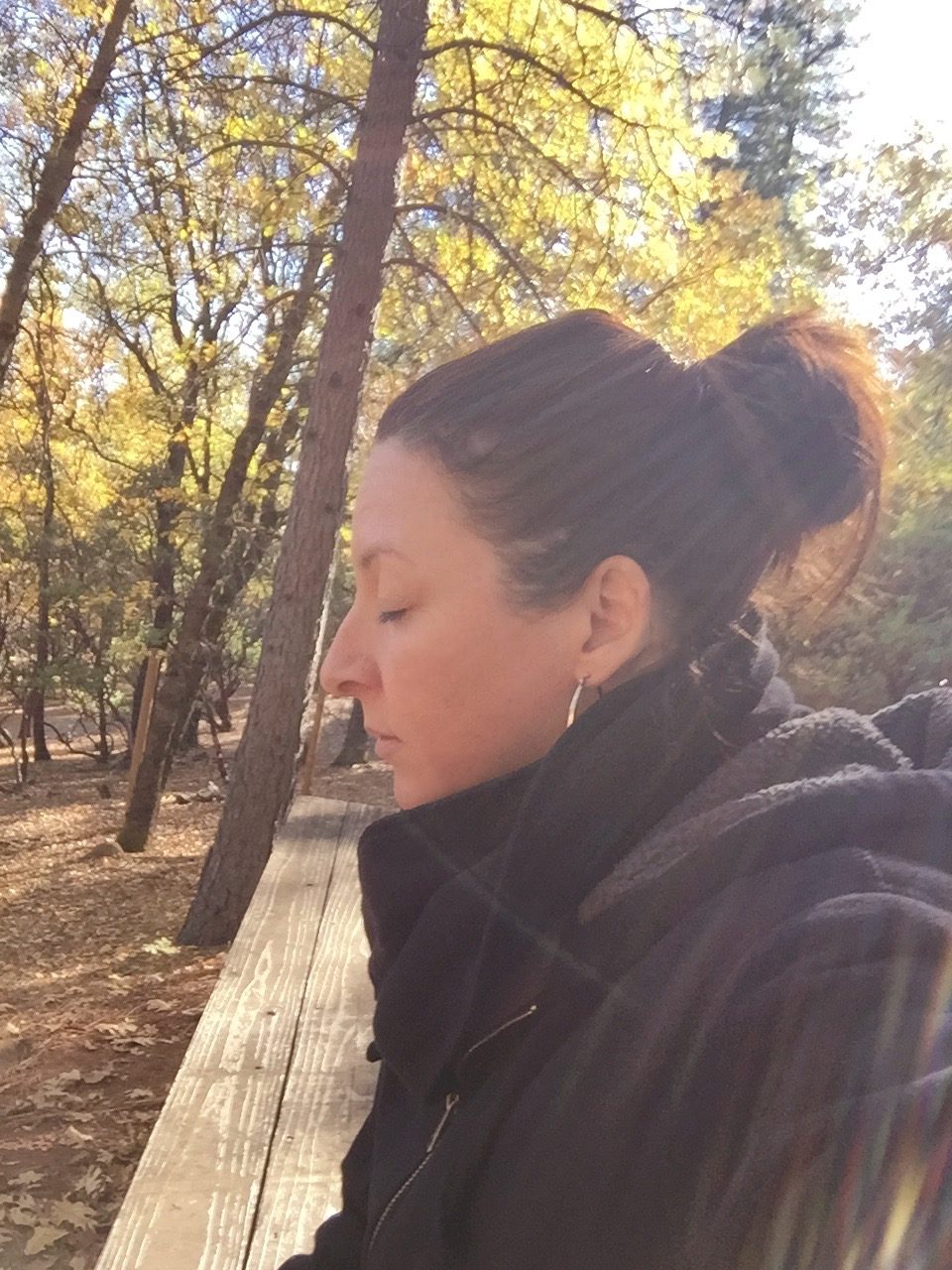 Allison outdoors in autumn